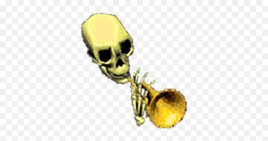 Skeleton Trumpet Png U2013 Free Png Images Vector Psd Clipart - Doot Doot Transparent Emoji,Trumpet Clipart