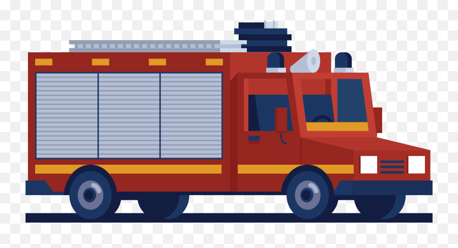 Free Fire Truck 1188548 Png With - Fire Trucks Vector Png Emoji,Truck Png