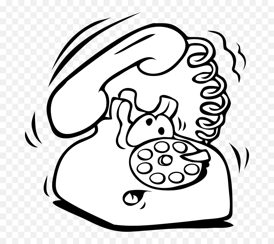 Clipart Mobile Phone Clipart Image - Phone Ringing Clipart Black And White Emoji,Phone Clipart