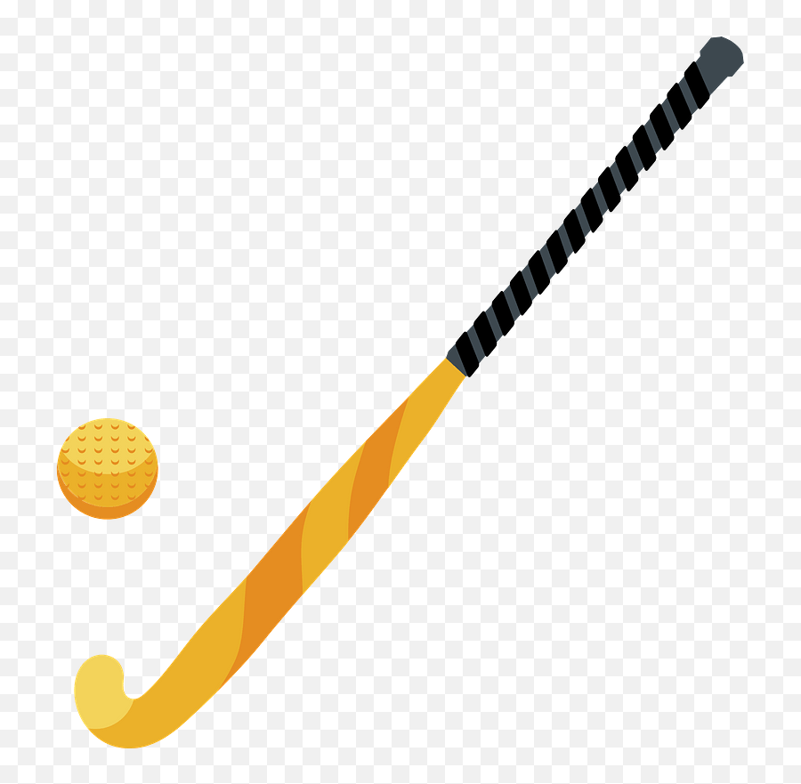 Field Hockey Stick And Ball Clipart Free Download - Language Emoji,Hockey Clipart
