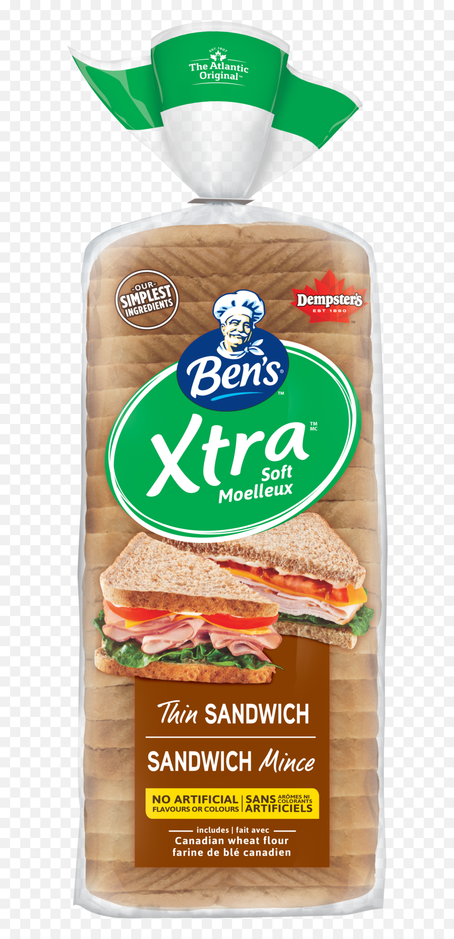 Benu0027s Xtra Soft Thin Sliced 100 Whole Wheat Sandwich Bread Emoji,Bread Slice Png