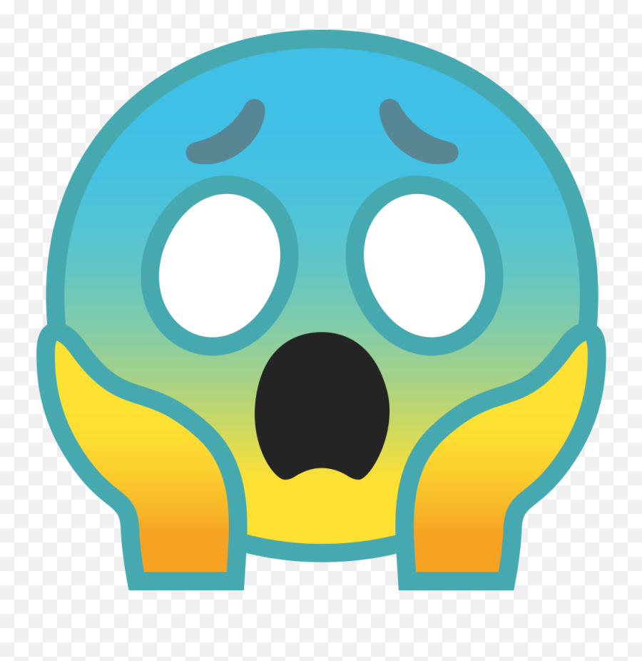 Face Screaming In Fear Icon Noto Emoji Smileys Iconset,Scared Png