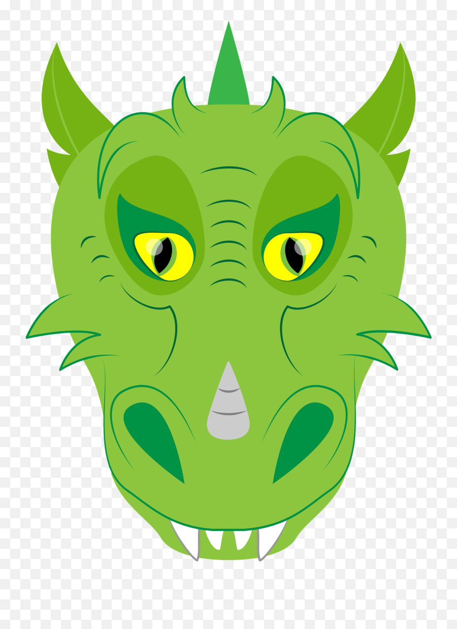 Dragon Face Clipart Free Download Transparent Png Creazilla - Green Dragon Face Cartoon Emoji,Transparent Face