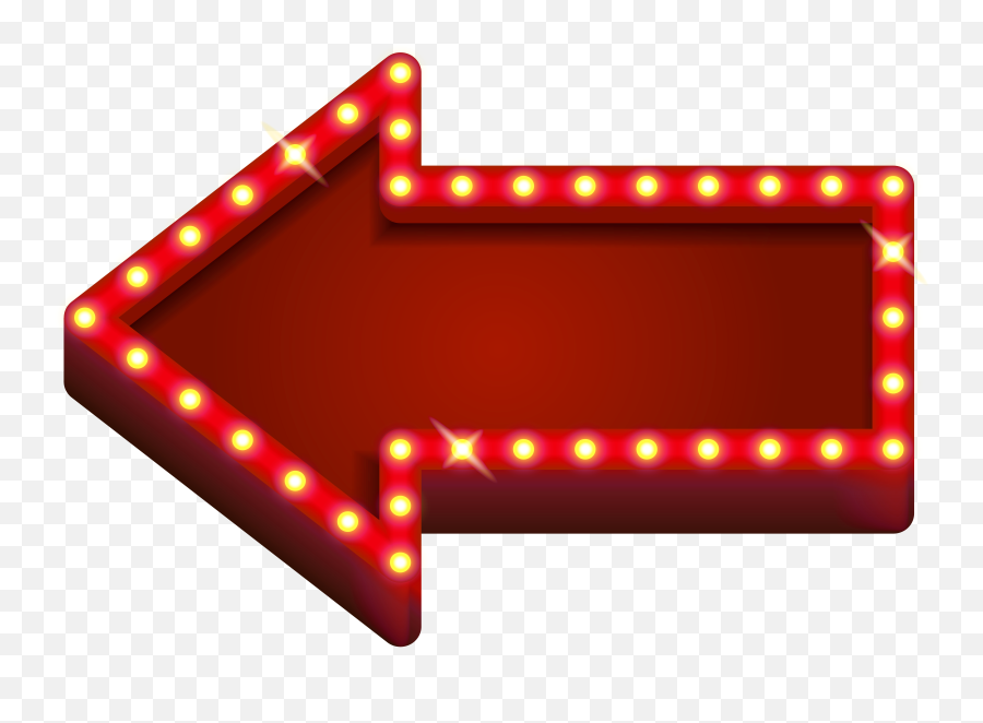 Red Arrow Png - Transparent Arrow Lights Png Emoji,Red Arrow Png