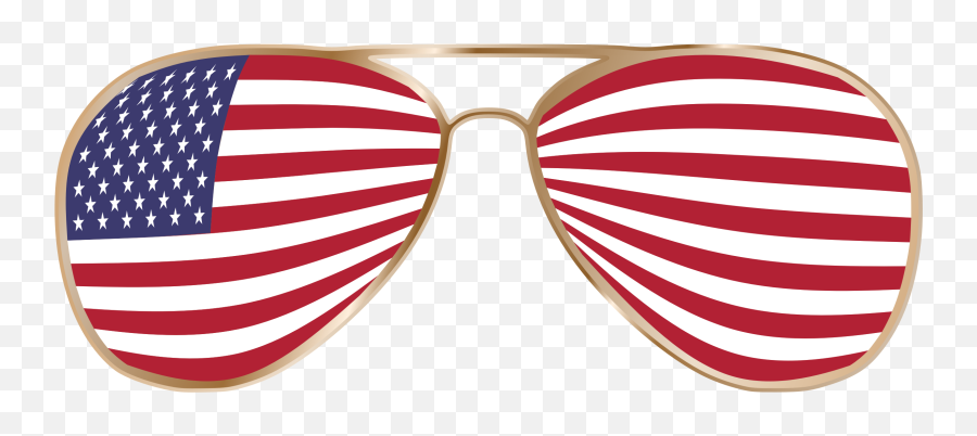 Sunglass Svg American Flag - American Flag Glasses Png America Sunglasses Png Emoji,American Flag Clipart
