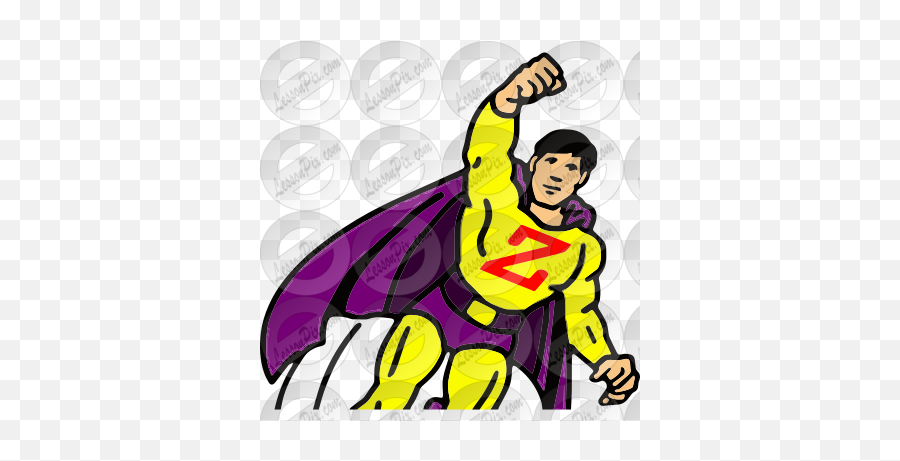 Superhero Picture For Classroom Therapy Use - Great Superhero Emoji,Superhero Png