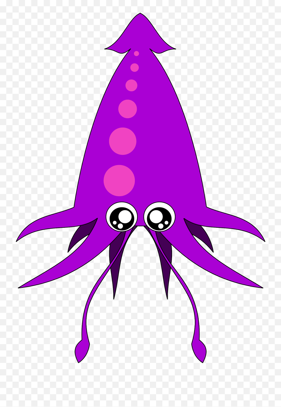 Cute Squid Clipart - Lula Animal Desenho Png Emoji,Squid Clipart