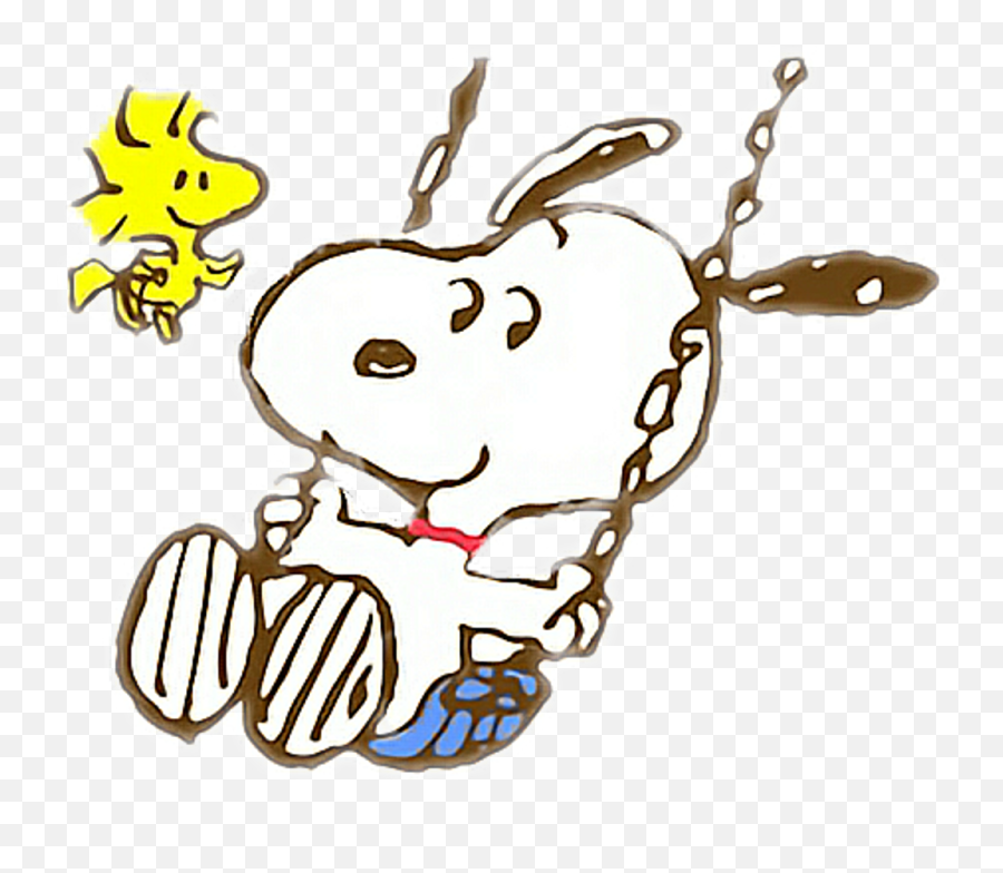 Snoopy Sticker - Clipart Snoopy And Woodstock Emoji,Snoopy Clipart