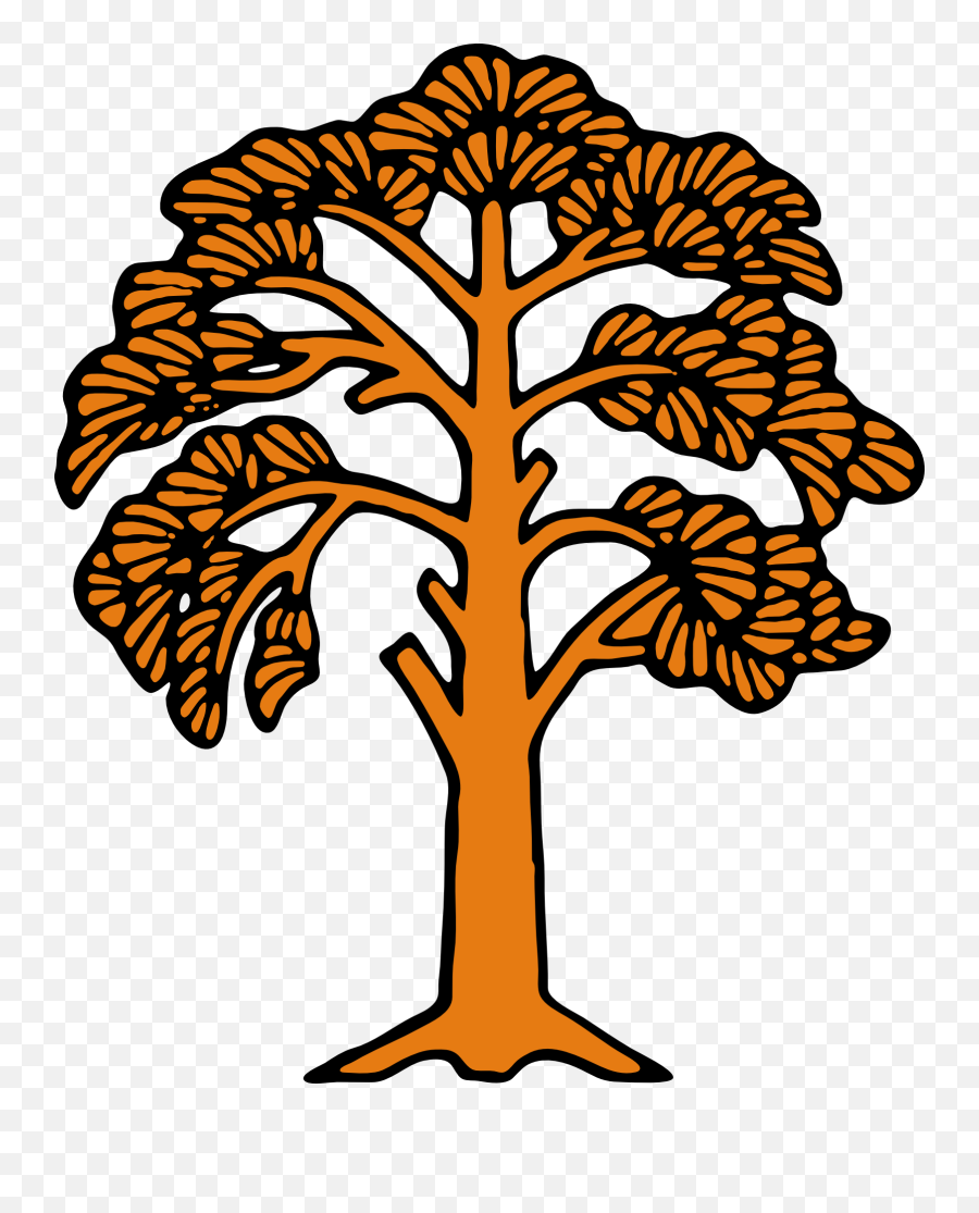 Clip Art Oak Tree - Clipartsco Gambar Pohon Karet Png Emoji,Oaktree Clipart