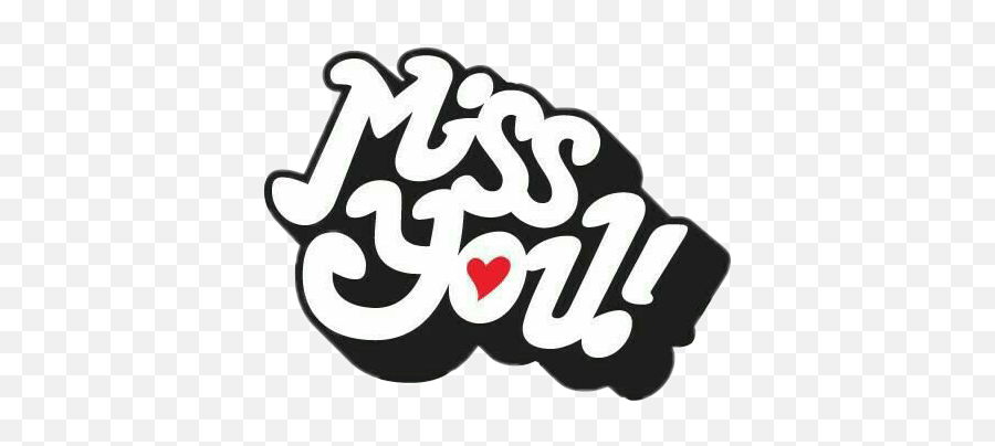 Miss You Sticker Png Transparent - Transparent Miss You Png Emoji,Miss You Clipart