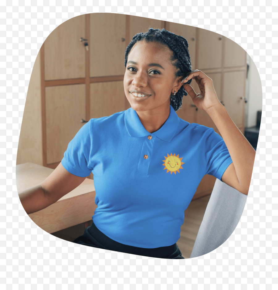 Custom Embroidered Polo Shirts - Polo Shirt Mockup Woman Emoji,Custom Polo Shirts With Logo