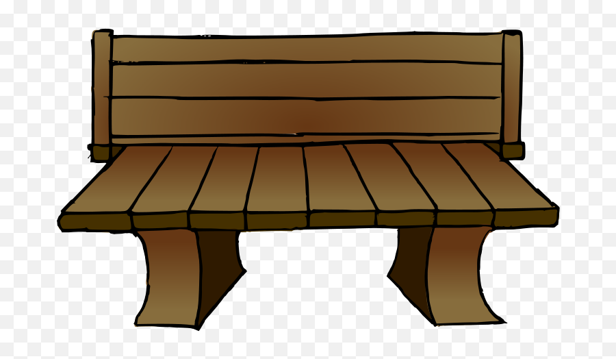 Wooden Bench Clipart - Wood Chair Clipart Emoji,Bench Clipart