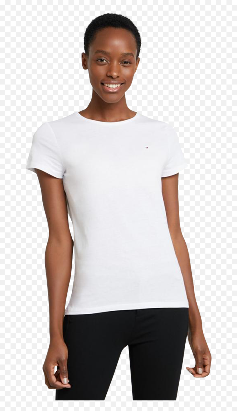 Tommy Hilfiger Heritage Crew Neck T - White Round Neck Women Short Sleeve Emoji,Tommy Hilfiger Logo Shirts