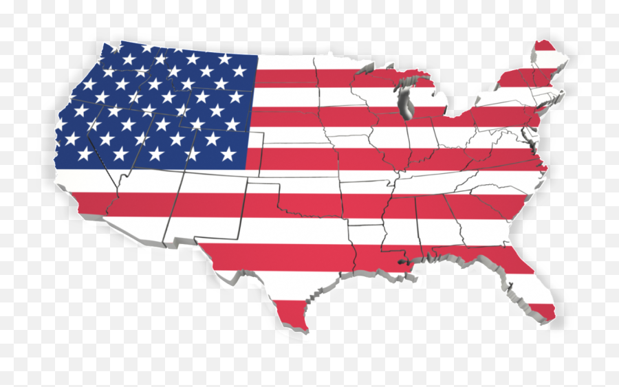 Statement Flag Clipart Clipart Initiative - Usa Map Outline Stati Uniti Con Bandiera Emoji,Distressed American Flag Clipart