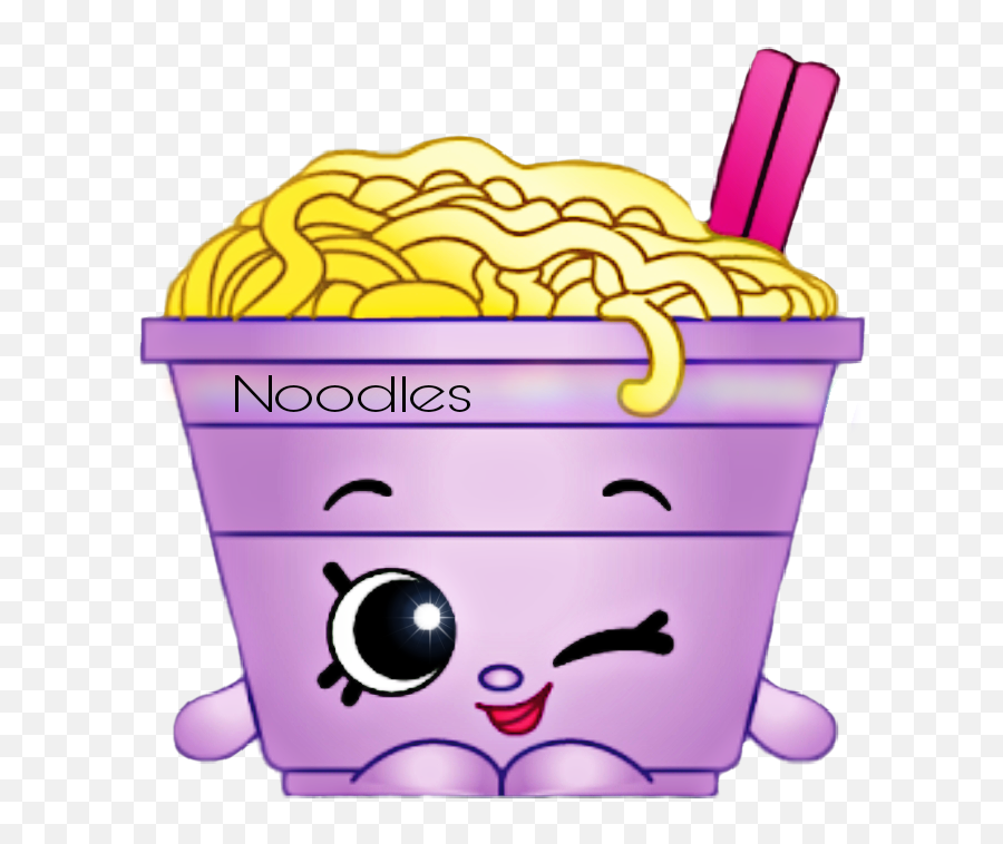 Vote This Cutie Thanks Noodle Cute Sticker Clipart - Cute Shopkin Food Emoji,Thanks Clipart