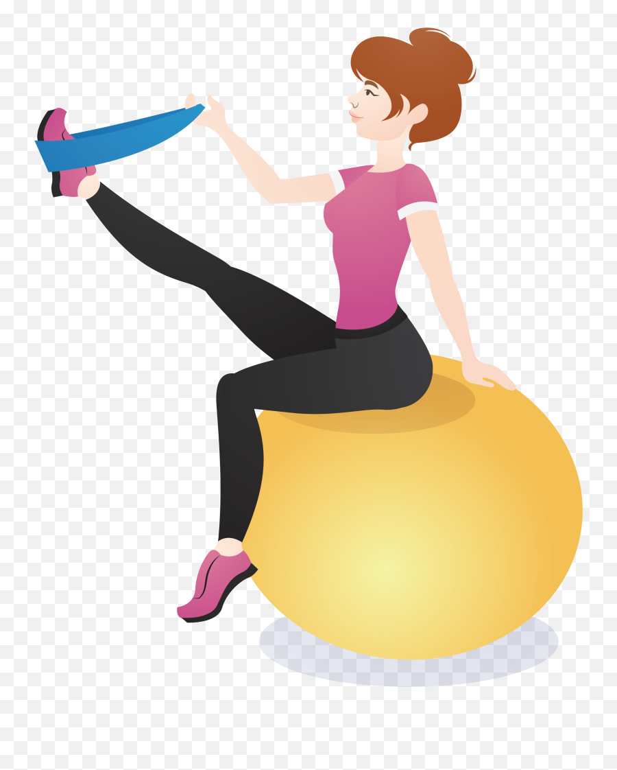 Fitness Clipart Balance Exercise - Clipart Exercises Balance Emoji,Exercise Clipart