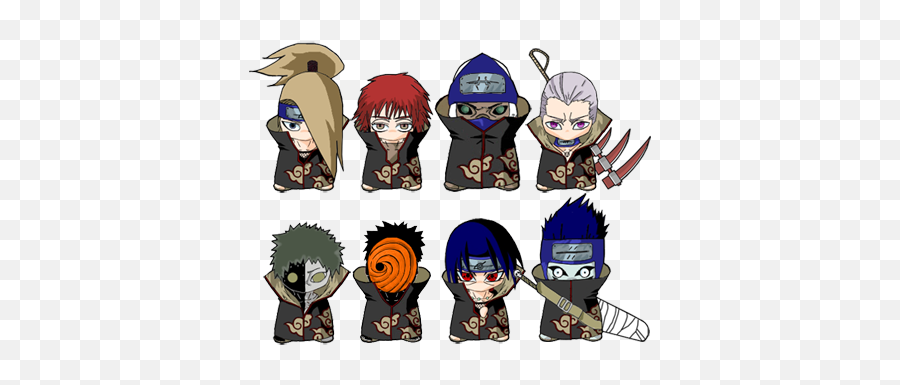 Anime Chibi Naruto Characters Emoji,Anime Character Png
