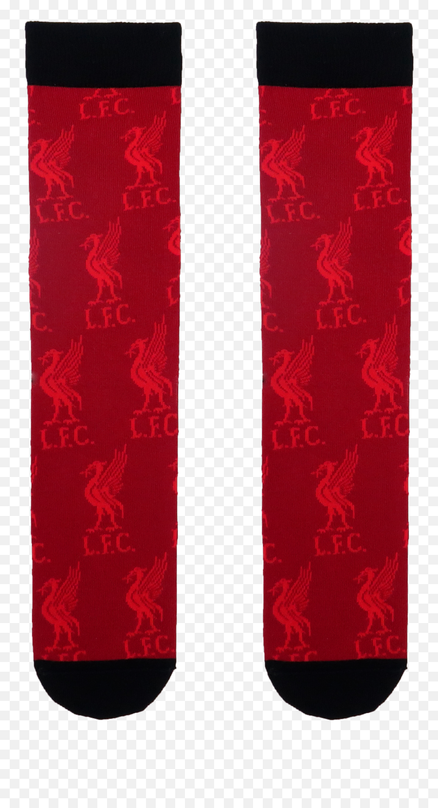 Latest Liverpool Fc All Over Print Logo Socks In Red - Uk 4 Emoji,Liverpool Logo Png