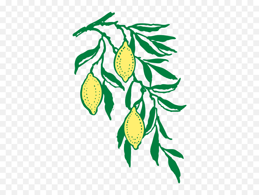 Lemon Twig Clip Art At Clkercom - Vector Clip Art Online Emoji,Twigs Clipart