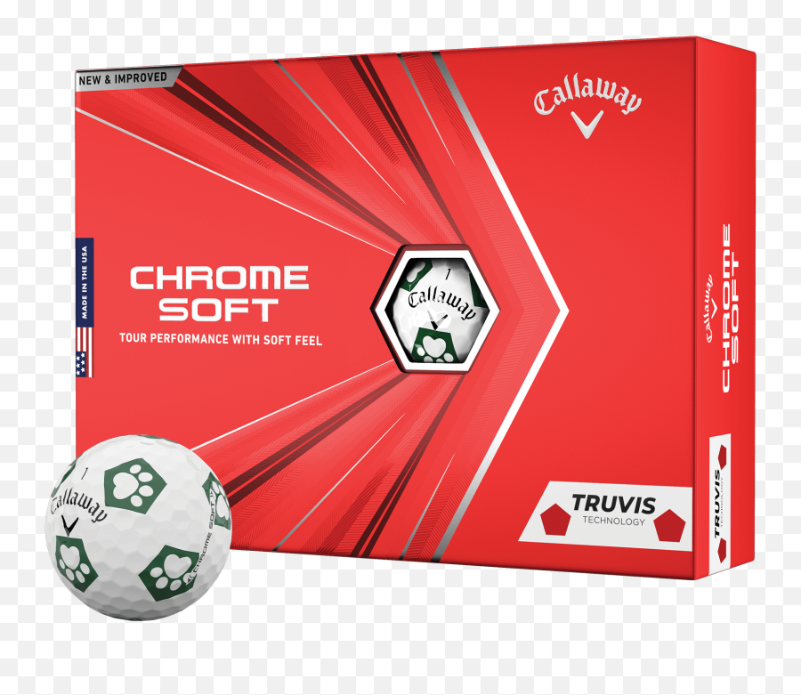 Limited Edition Chrome Soft Truvis Dog Paw Golf Balls Emoji,New Edition Logo