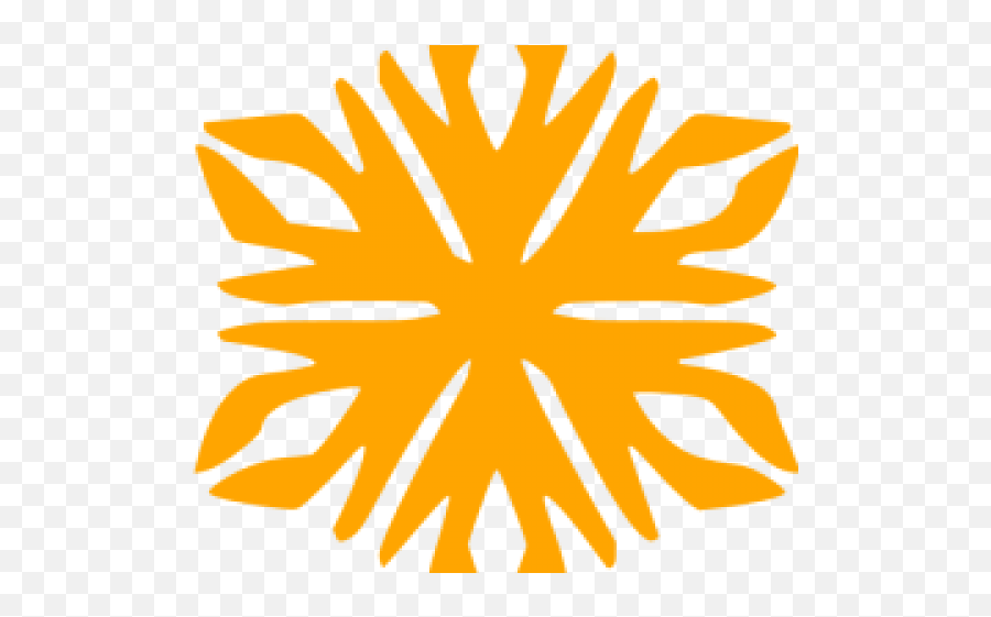Snowflakes Clipart Png - Snowflakes Clipart Orange Free Vertical Emoji,Snowflake Png