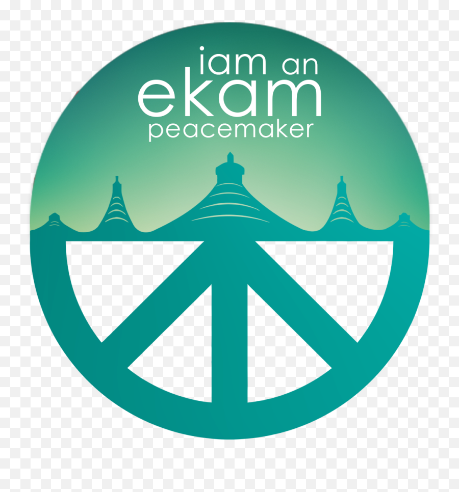Ekam Peacemaker Badge Ekam Emoji,World Peace Logo