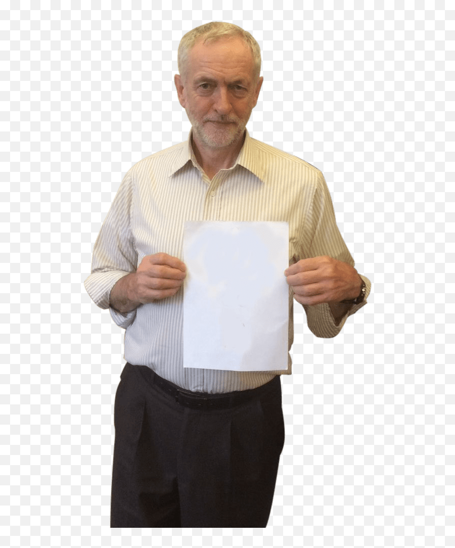 Free Download Jeremy Corbyn Holding Paper Transparent Png Emoji,Newspaper Transparent Background
