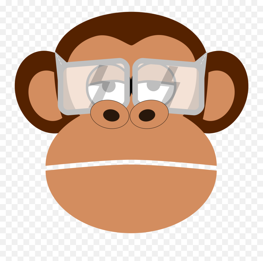 Mechanic Clipart Animated Mechanic Animated Transparent - Cartoon Monkey Wearing Glasses Emoji,Mechanic Clipart