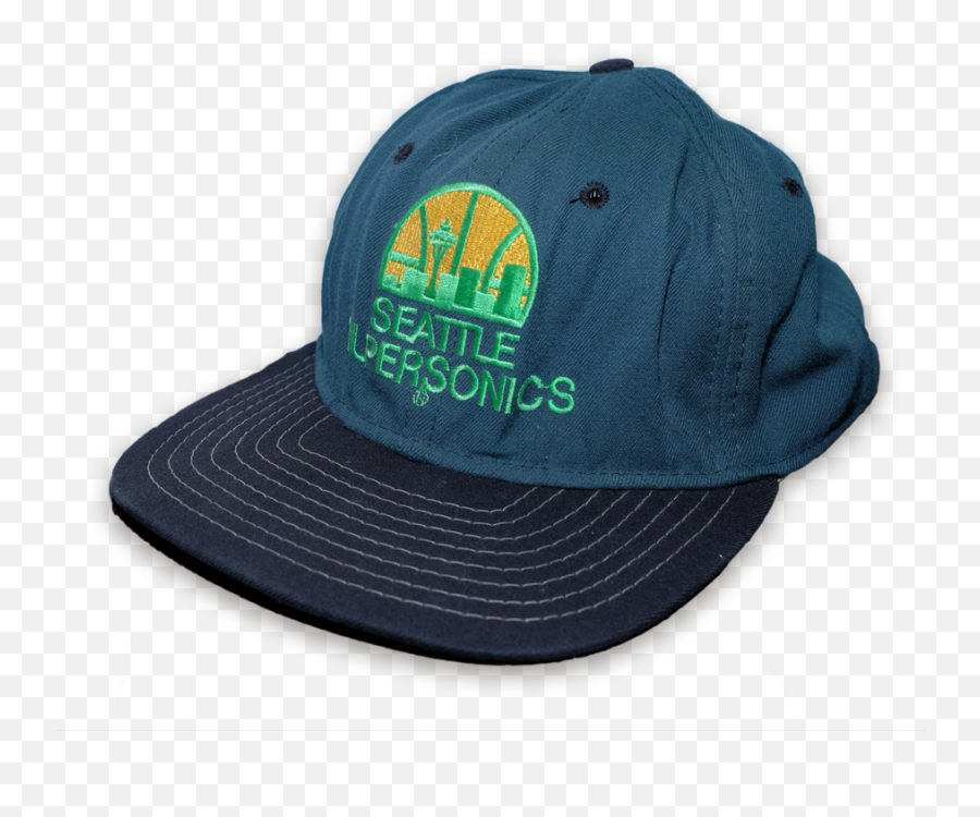 Vintage Seattle Supersonics Snapback Cap - Unisex Emoji,Seattle Supersonics Logo