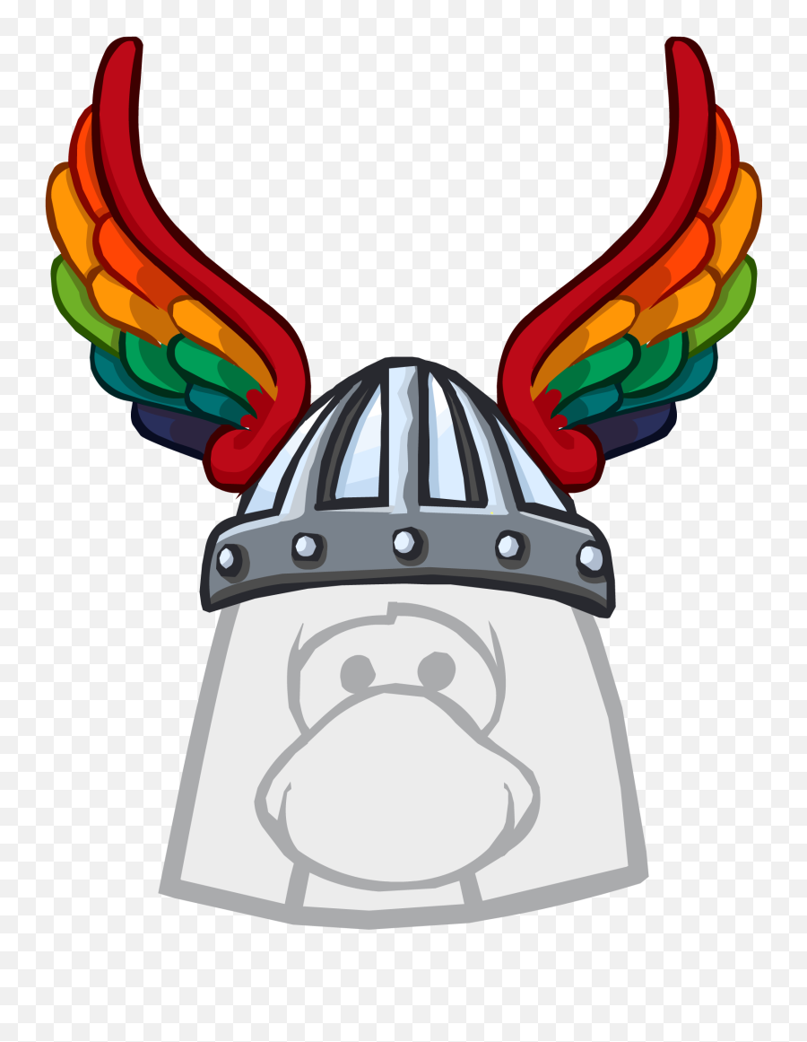 Club Penguin Viking Helmet Transparent - Club Penguin Side Ponytail Emoji,Viking Clipart