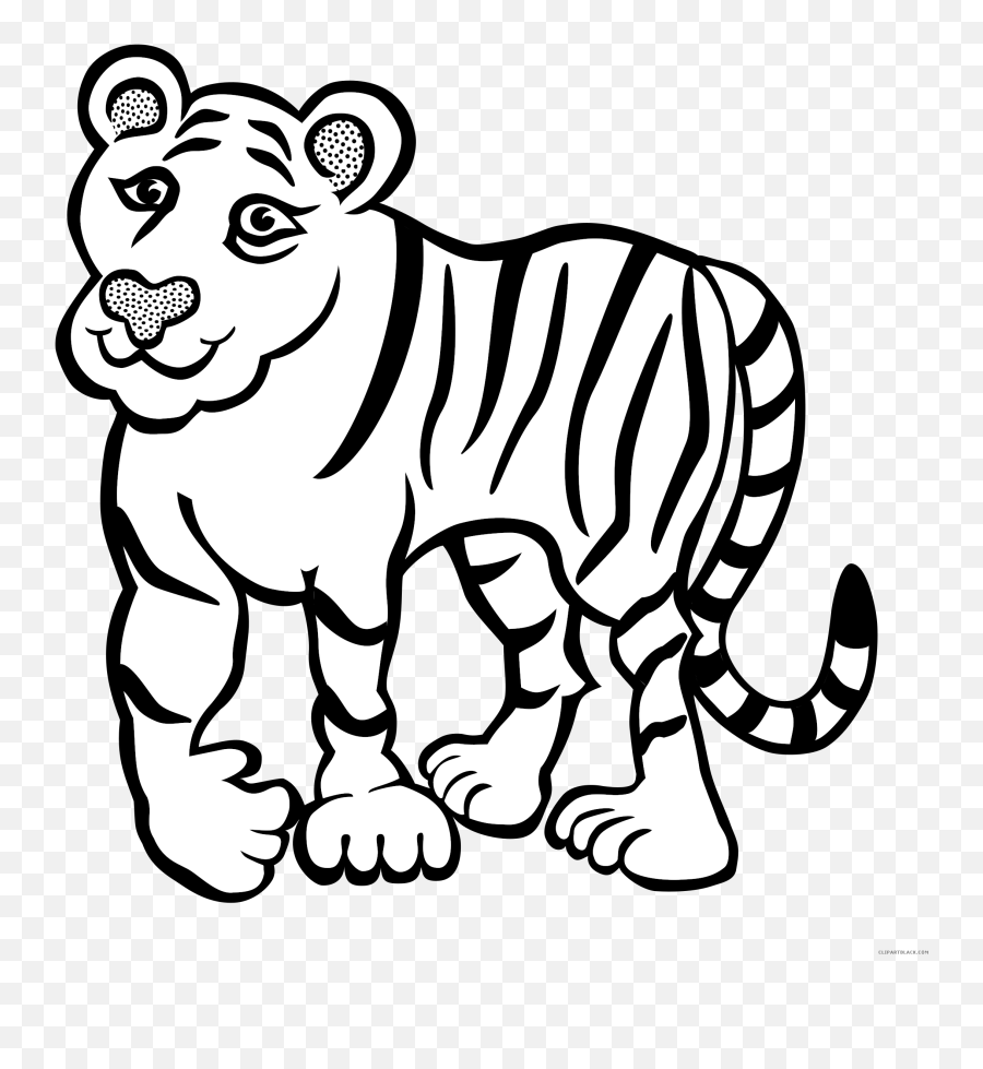 Library Of Tiger Reading A Book Image Png Files - Gambar Macan Hitam Putih Emoji,Tiger Clipart Black And White