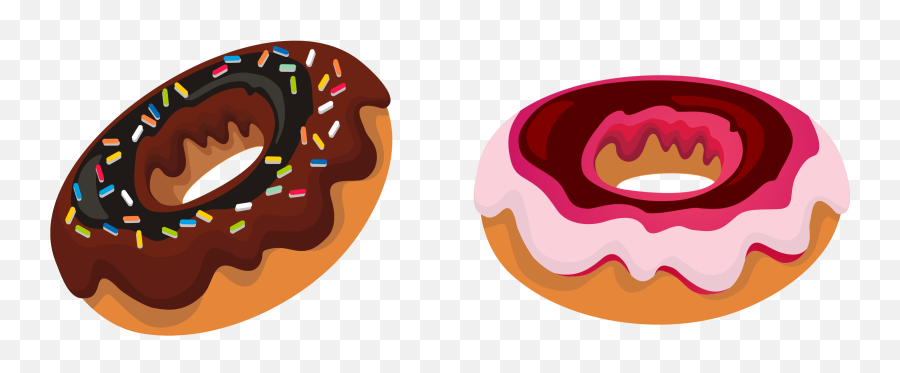 Donut Clipart Powdered Donut Donut - Doughnut Clipart Transparent Background Emoji,Donut Clipart
