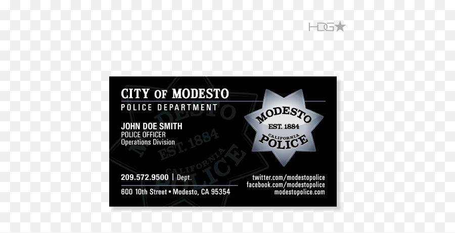 Modesto Police Department Business - Modesto Police Department Business Cards Emoji,Facebook Logo For Business Cards