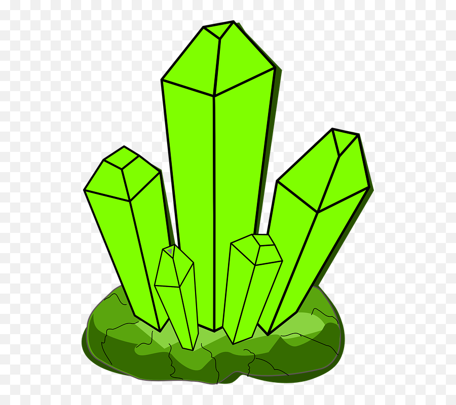 Green Crystal Clip Art At Clker - Clipart Crystal Emoji,Crystal Clipart
