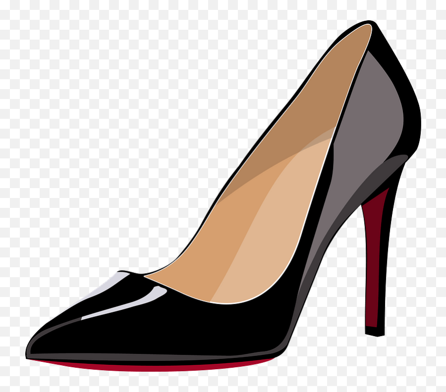 Black High Heeled Shoe Clipart Free Download Transparent - For Women Emoji,Shoes Clipart