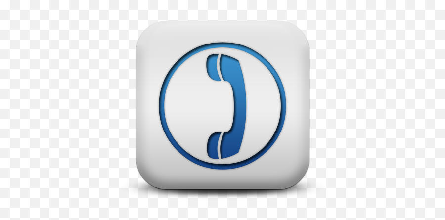 Blue Phone Icon - Telephone Emoji,Phone Icon White Png