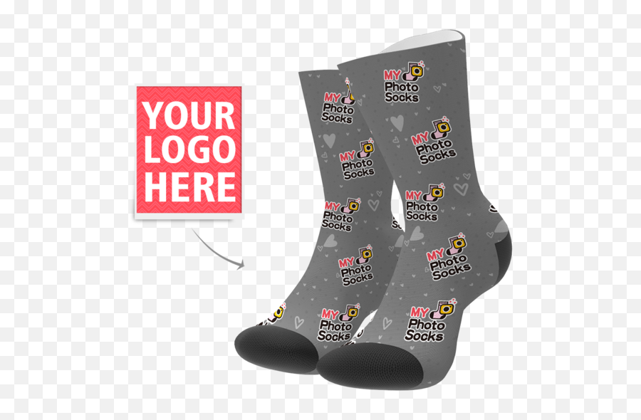 Custom Company Socks - Dot Emoji,Mys Logo