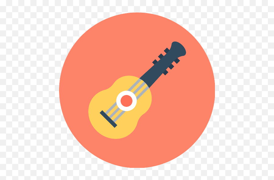 Acoustic Guitar Guitar Vector Svg Icon 9 - Png Repo Free Guitar Icon Circle Png Emoji,Acoustic Guitar Png
