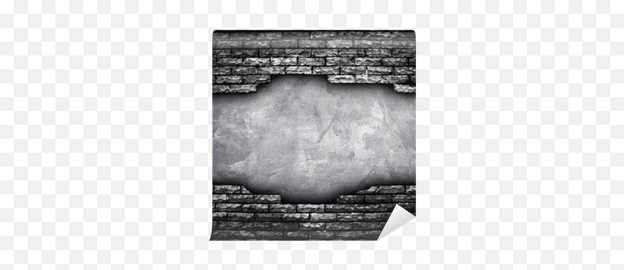Broken Wall Wall Mural Pixers - Muro Casse Noir Emoji,Broken Wall Png