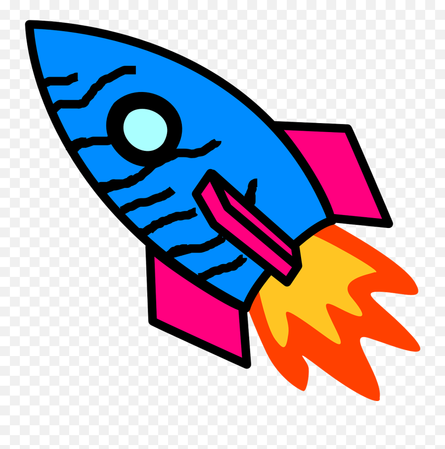 Rocket Cartoon Spaceship Space Travel Emoji,Rocket Launch Clipart