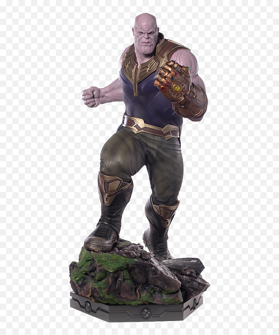 Statue Thanos Transparent Png Image - Thanos Iron Studios Emoji,Thanos Png