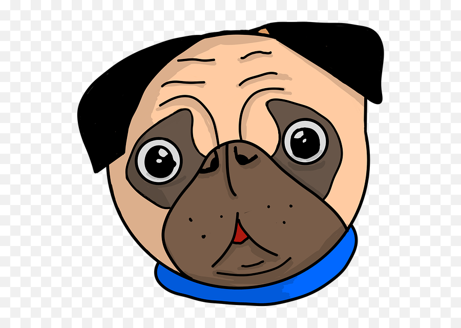 Godu0027s Animal Dog Pug Transparent - Free Image On Pixabay Emoji,Pug Face Clipart
