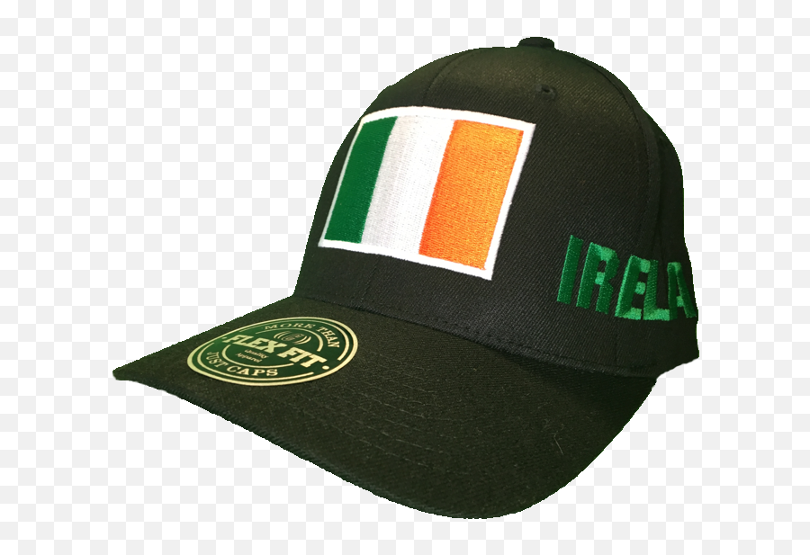 Ireland Big Flag Black Flexfit Emoji,Ireland Flag Png