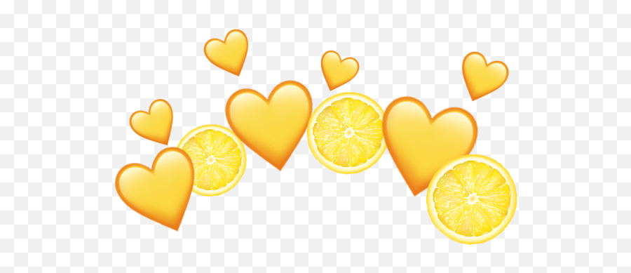 Lemons Yellow Graphic Design Photoshop Stickers Pink Emoji,Yellow Heart Png