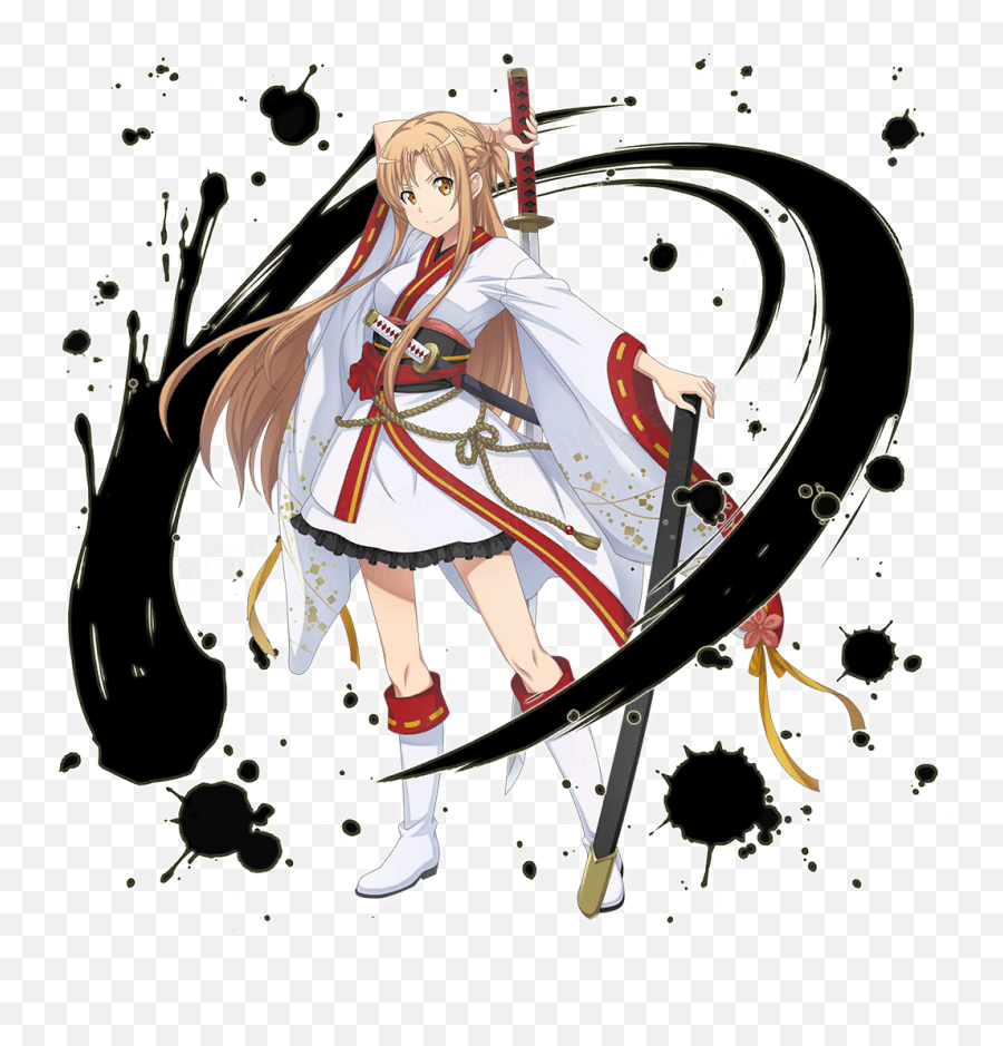 Confident Samurai Asuna - Sword Art Online Integral Factor Emoji,Asuna Transparent