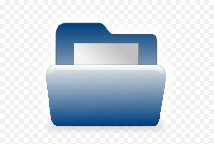 Folder Blue Clip Art At Clkercom - Vector Clip Art Online Emoji,Blue Folder Clipart