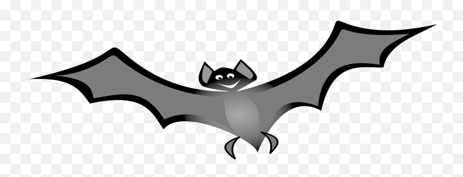 Batmonochrome Photographysymbol Png Clipart - Royalty Free Halloween Bat Gif Png Emoji,Bat Clipart