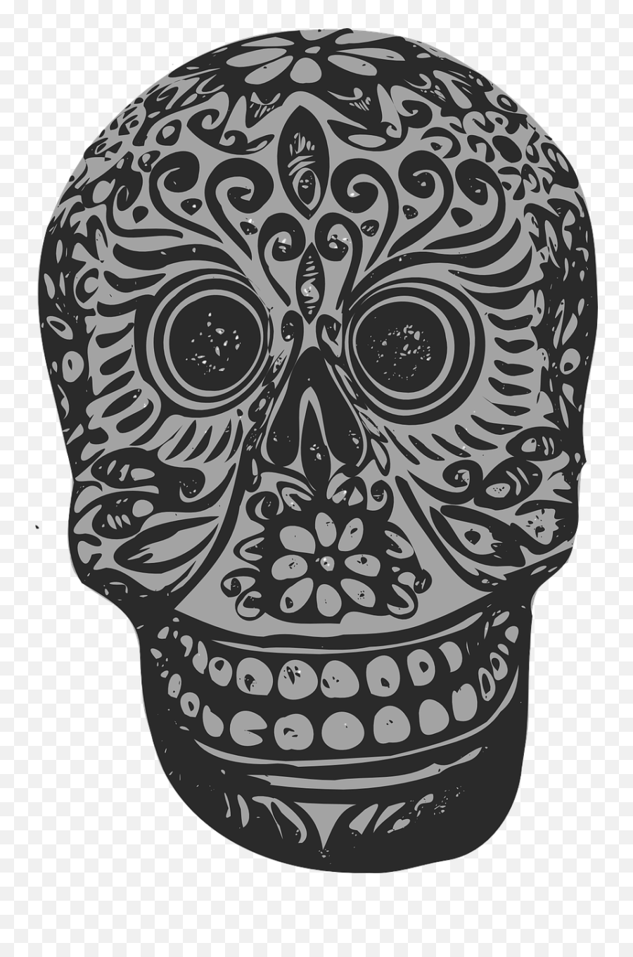 Skull Sugar Skull Decorated Transparent Png Images U2013 Free Emoji,Sugar Skull Clipart