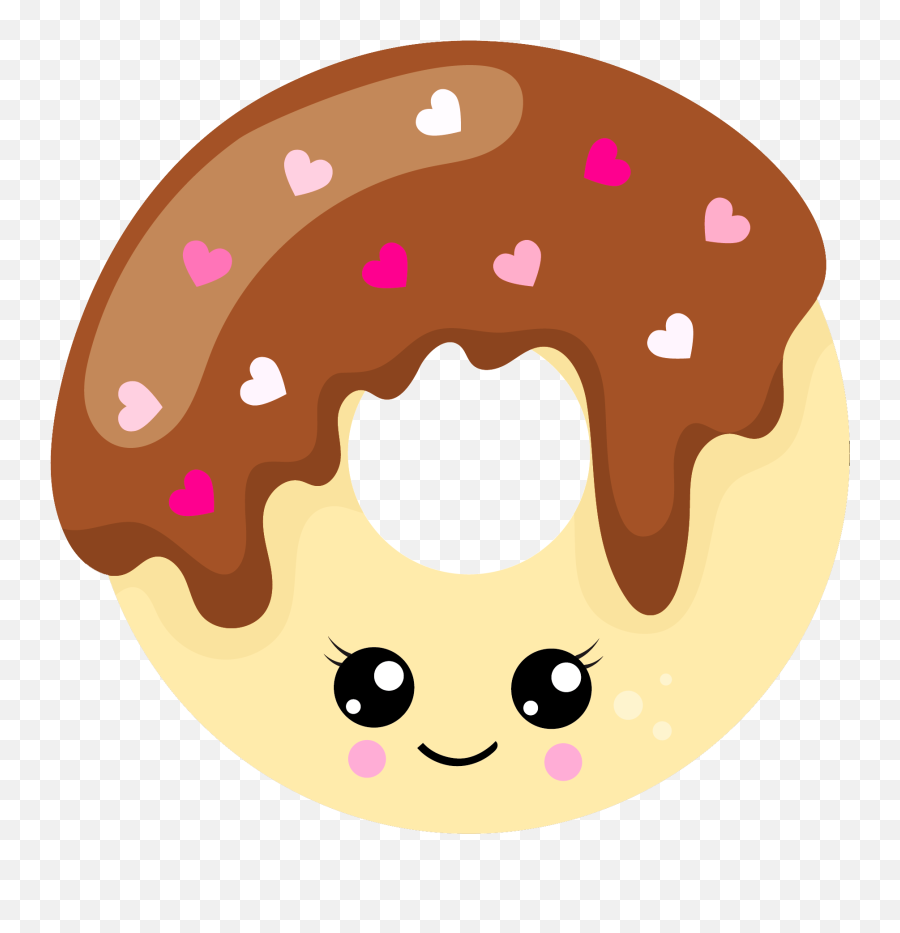 Library Of Heart Donut Jpg Royalty Free - Donuts Kawaii Emoji,Donut Clipart
