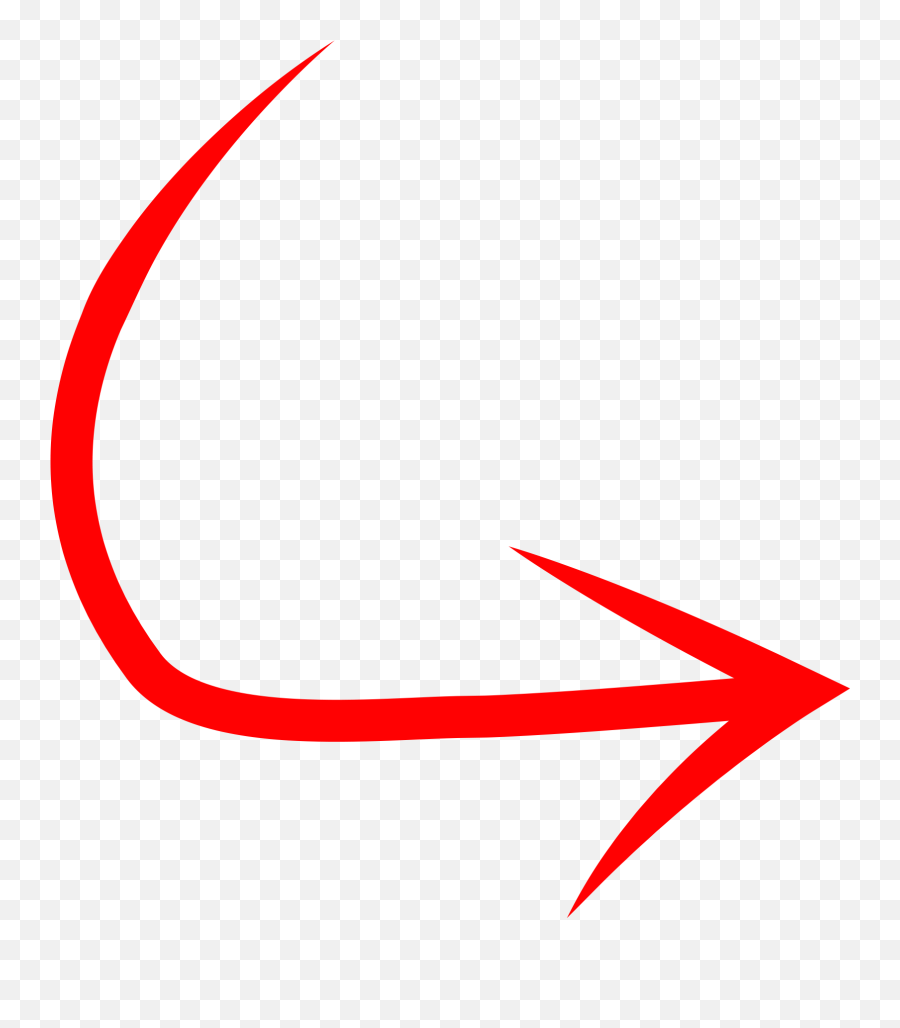 Arrow Png Pic - Transparent Background Red Curved Arrow Emoji,Arrow Image Png
